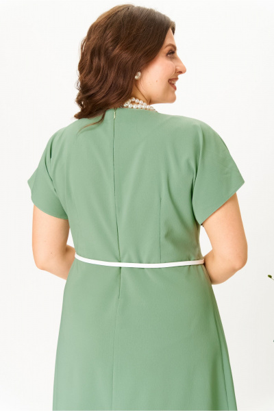 Платье AMUARt 1044 оливково-зеленый - фото 12