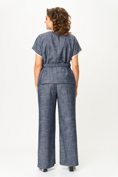 Блуза, брюки AMUARt 1046 джинсовый_синий - фото 2