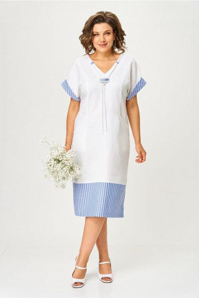 Платье AMUARt 1047 белый - фото 9