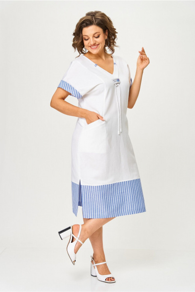 Платье AMUARt 1047 белый - фото 7