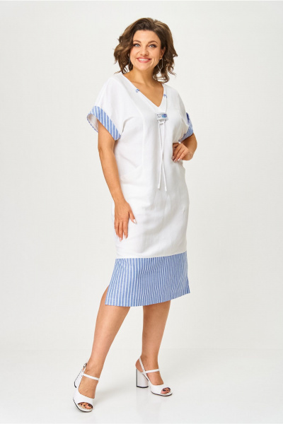 Платье AMUARt 1047 белый - фото 6