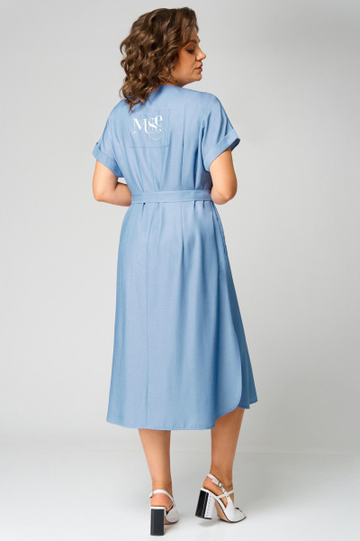 Платье Мишель стиль 1285 джинсовый - фото 11