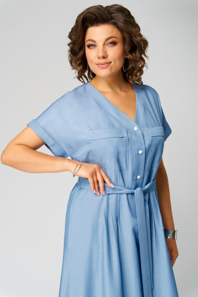 Платье Мишель стиль 1285 джинсовый - фото 10