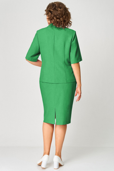Блуза, жакет, юбка Мишель стиль 1269 темно-зеленый - фото 6