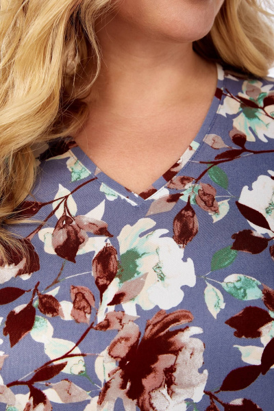 Платье Линия Л Б-2078 голубой - фото 3