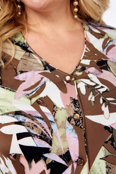 Жакет, юбка Линия Л А-2073 коричневый - фото 2