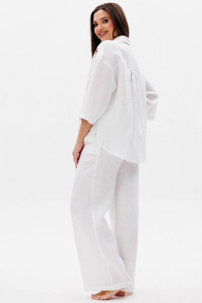 Брюки, рубашка Ma Сherie 3141 белый - фото 2