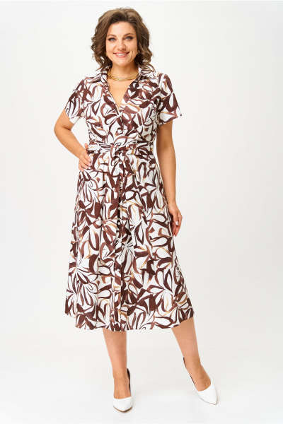 Платье Bonna Image 992/4 коричневый - фото 8