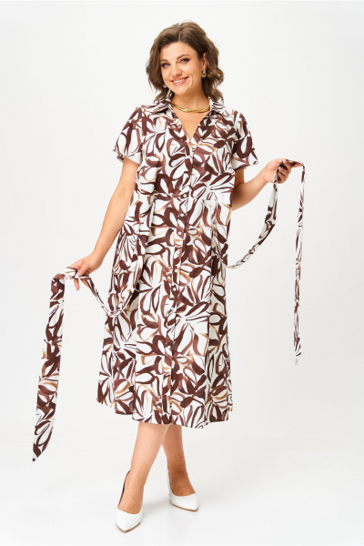 Платье Bonna Image 992/4 коричневый - фото 7