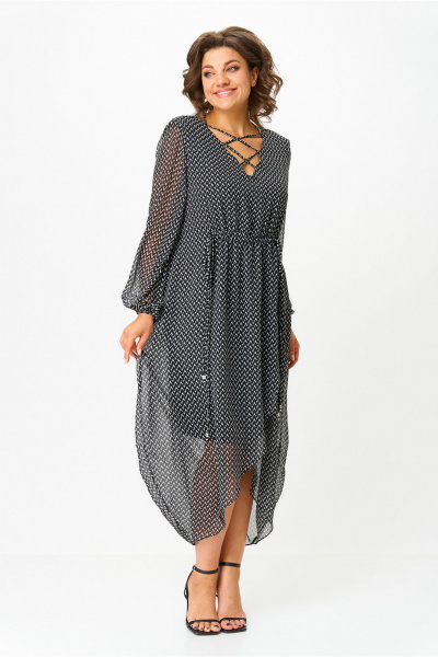 Платье Svetlana-Style 1693 черный-зигзаг - фото 4