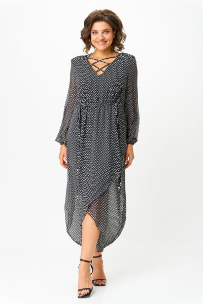 Платье Svetlana-Style 1693 черный-зигзаг - фото 2