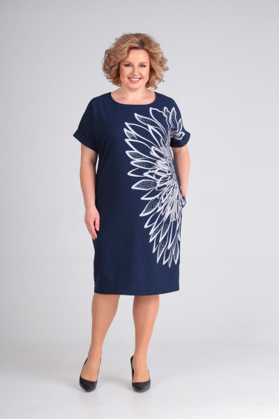 Платье СиБон 0113 синий - фото 1