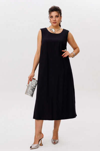 Сарафан Anelli 1519 черный_бриллиант - фото 9