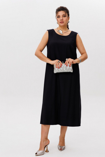 Сарафан Anelli 1519 черный_бриллиант - фото 7