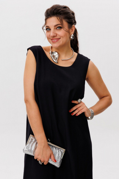 Сарафан Anelli 1519 черный_бриллиант - фото 6