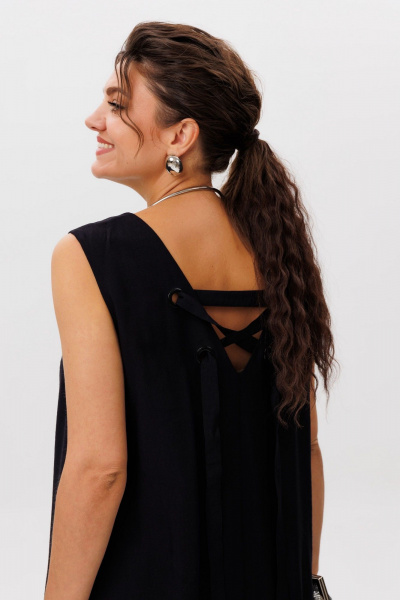 Сарафан Anelli 1519 черный_бриллиант - фото 4