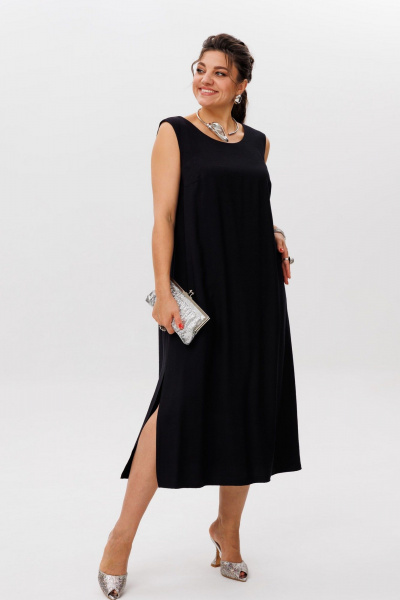 Сарафан Anelli 1519 черный_бриллиант - фото 3