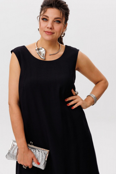 Сарафан Anelli 1519 черный_бриллиант - фото 2