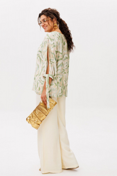 Блуза, брюки Anelli 1536 голден_эра - фото 10