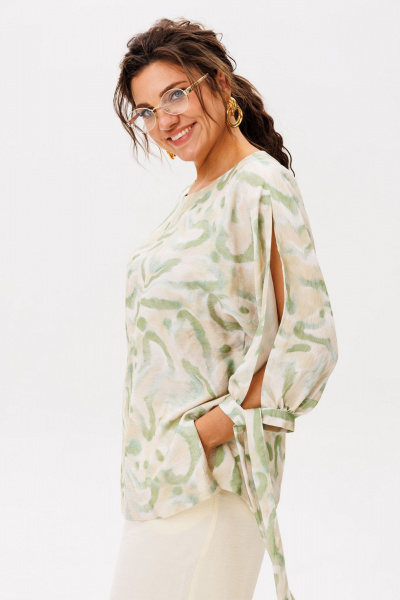 Блуза, брюки Anelli 1536 голден_эра - фото 8