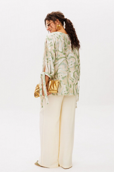 Блуза, брюки Anelli 1536 голден_эра - фото 5