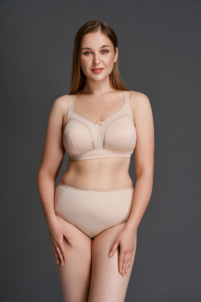 Бюстгальтер без каркаса мягкая чашка без каркасов Milavitsa 104040 нюд - фото 2