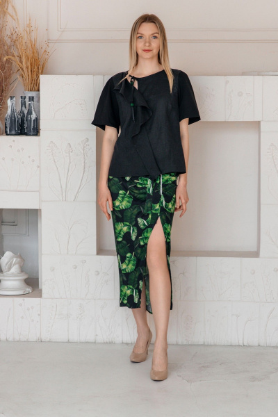 Блуза Shymoda М_425_-25 чёрный - фото 1