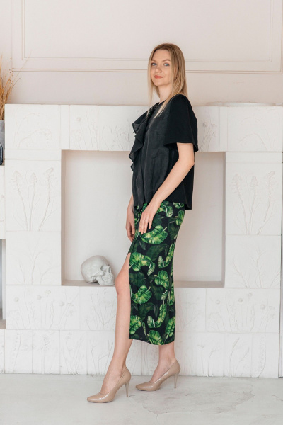 Блуза Shymoda М_425_-25 чёрный - фото 2