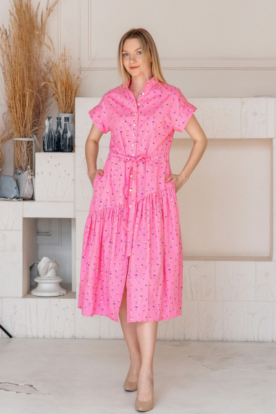 Платье Shymoda М_434-25 розовый - фото 2