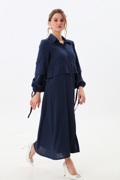 Платье NikVa 944-4 индиго - фото 7