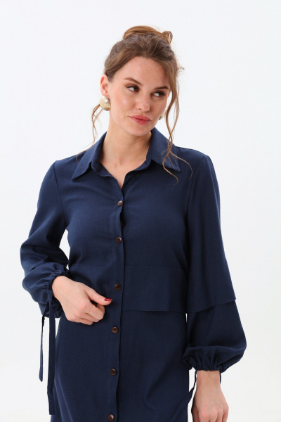 Платье NikVa 944-4 индиго - фото 6