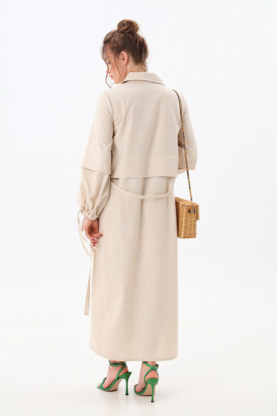 Платье NikVa 944-6 песочный - фото 11