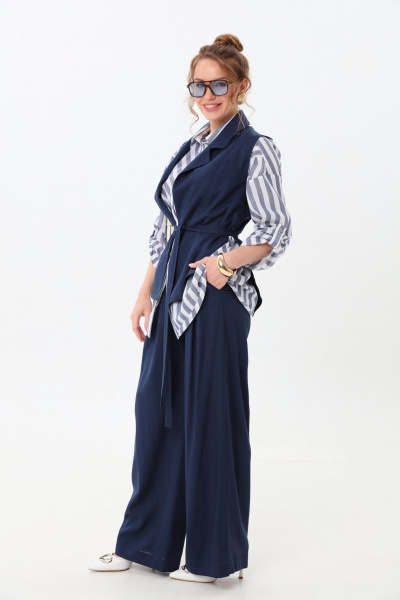 Брюки NikVa 970 индиго - фото 3