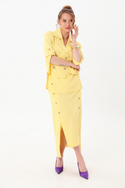 Юбка NikVa 971-3 лимонный - фото 1