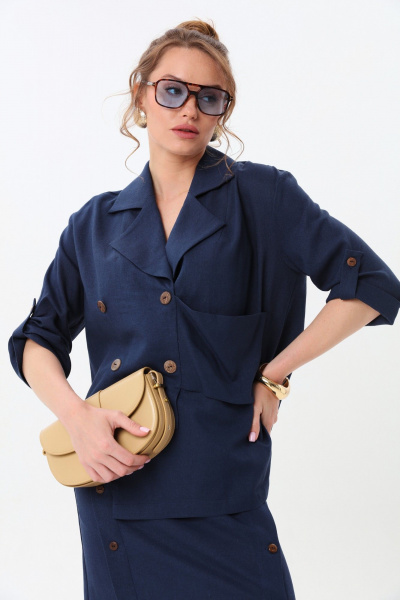 Жакет NikVa 973-1 индиго - фото 6