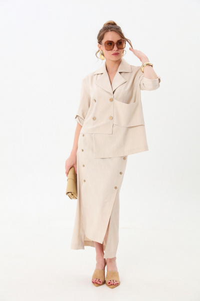 Жакет NikVa 973-3 песочный - фото 1