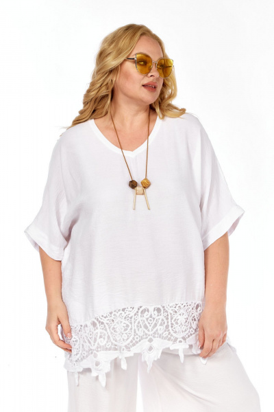 Блуза Abbi 4055 белый - фото 9