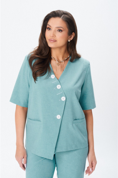 Брюки, жакет Vilena 1084 мята - фото 7