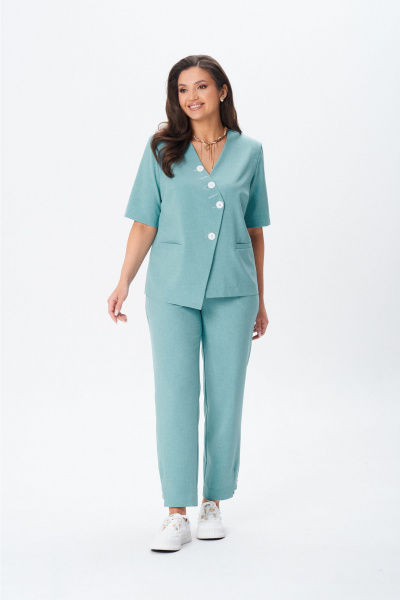 Брюки, жакет Vilena 1084 мята - фото 4