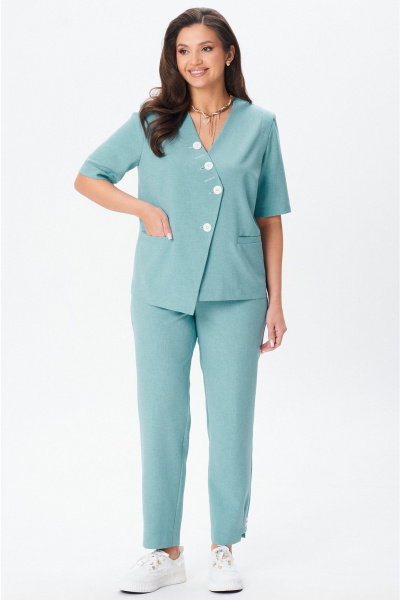 Брюки, жакет Vilena 1084 мята - фото 3