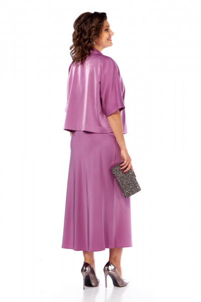 Жакет, платье Диомант 2003 лиловый - фото 3