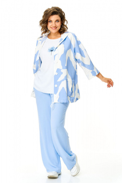 Брюки, бомбер, топ VI ORO VR-1191 облака - фото 33