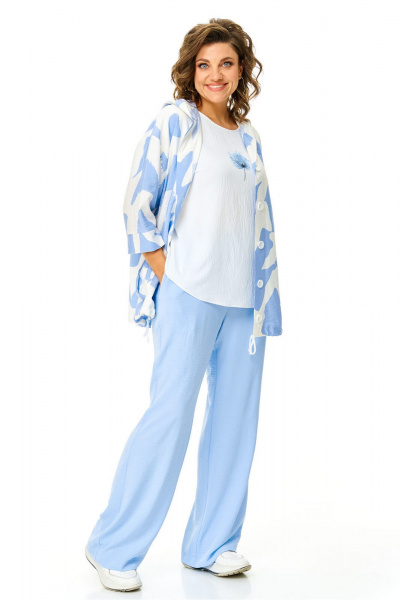 Брюки, бомбер, топ VI ORO VR-1191 облака - фото 32