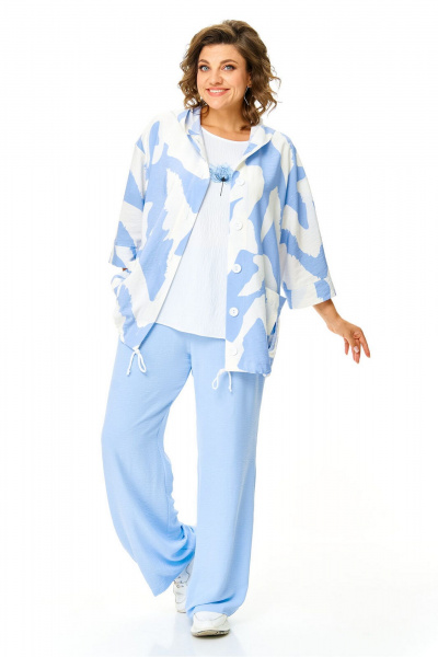 Брюки, бомбер, топ VI ORO VR-1191 облака - фото 25