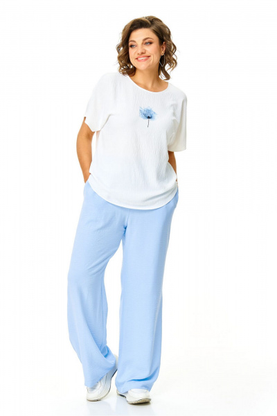 Брюки, бомбер, топ VI ORO VR-1191 облака - фото 19