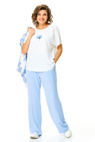 Брюки, бомбер, топ VI ORO VR-1191 облака - фото 17