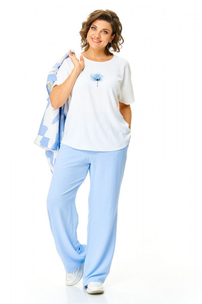 Брюки, бомбер, топ VI ORO VR-1191 облака - фото 16