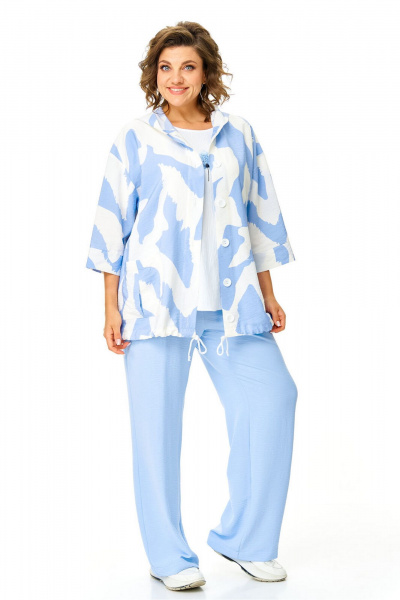 Брюки, бомбер, топ VI ORO VR-1191 облака - фото 14