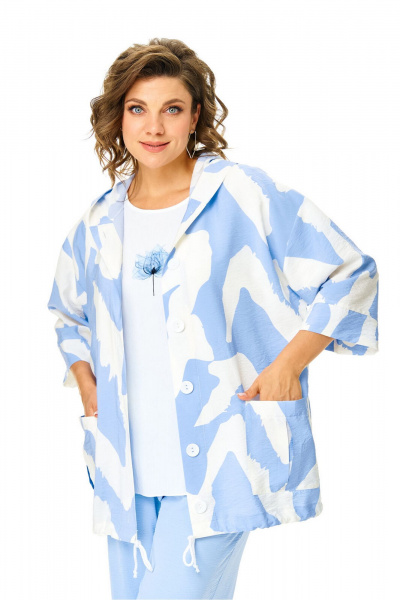 Брюки, бомбер, топ VI ORO VR-1191 облака - фото 8