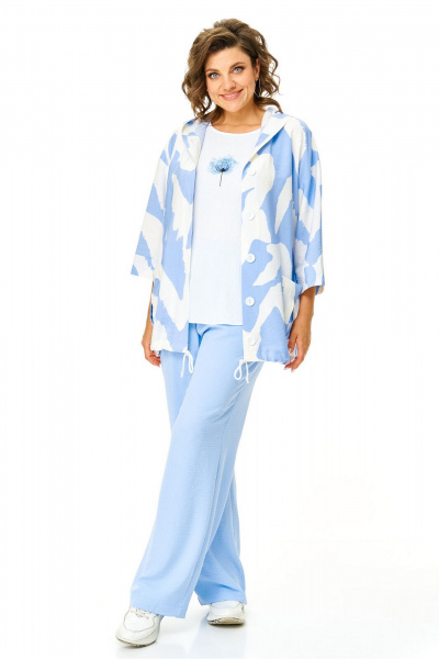 Брюки, бомбер, топ VI ORO VR-1191 облака - фото 5